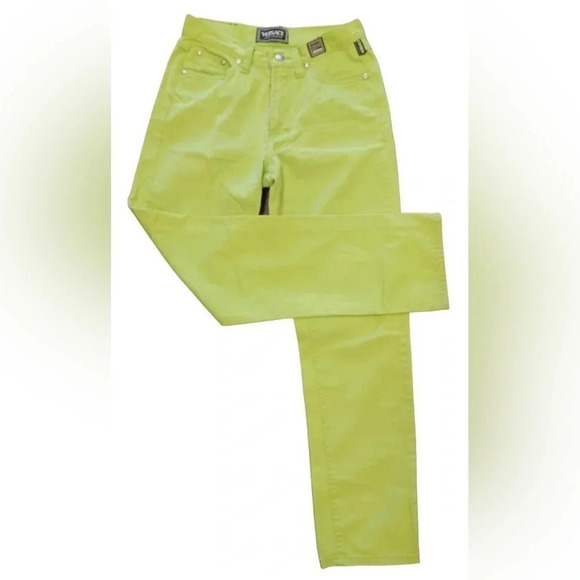 Versace Authentic Lime  Green Jeans Size 29 - Picture 2 of 16